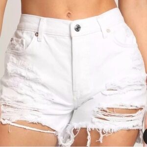 Free People We The Free‎ - Denim Shorts Distressed